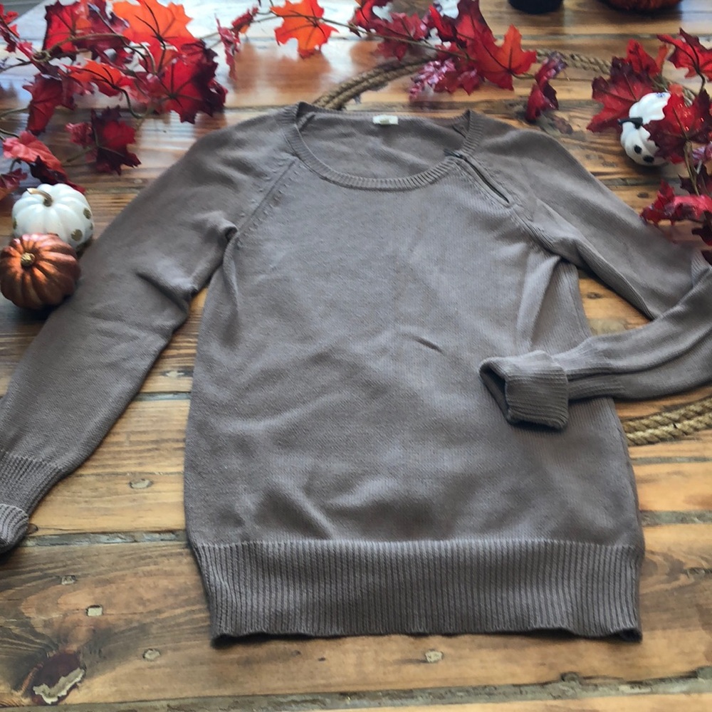 J Crew crew neck, cotton pullover sweater